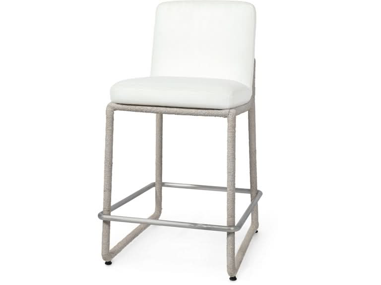 STILLWATER 24" COUNTER STOOL, WHITE SAND