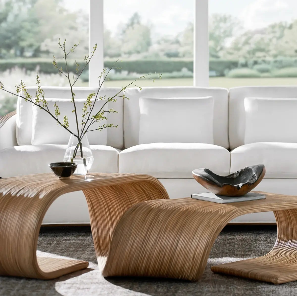 ALLEGRO RATTAN COFFEE TABLE, NATURAL