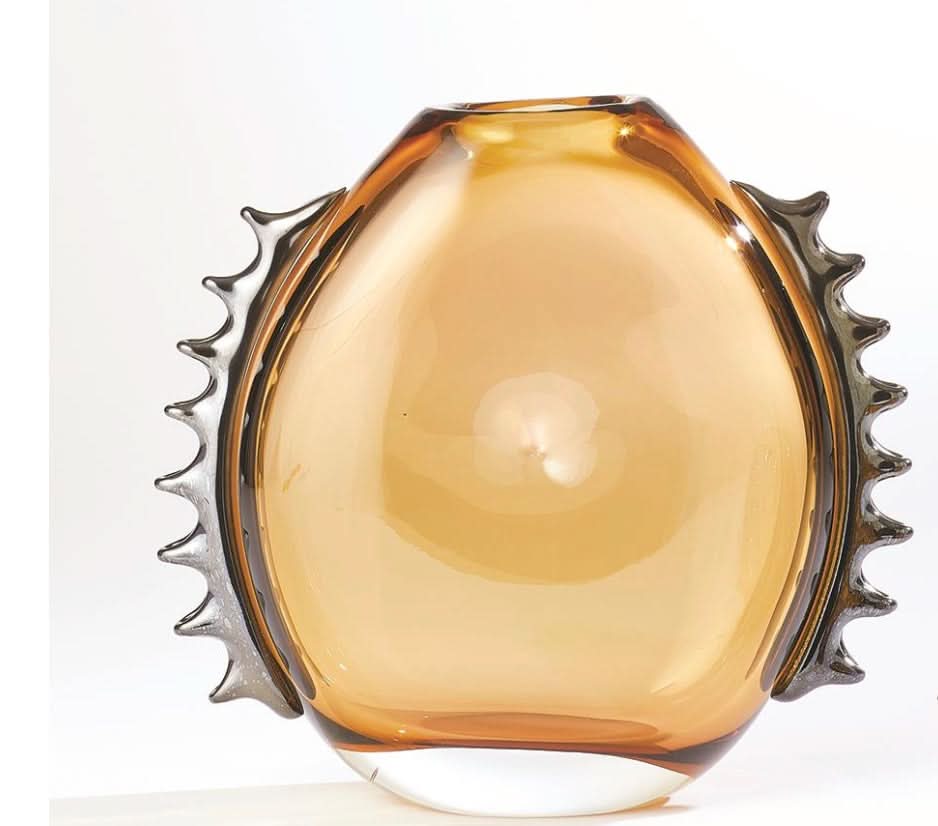 Flamer Vase – Amber/Black – Large