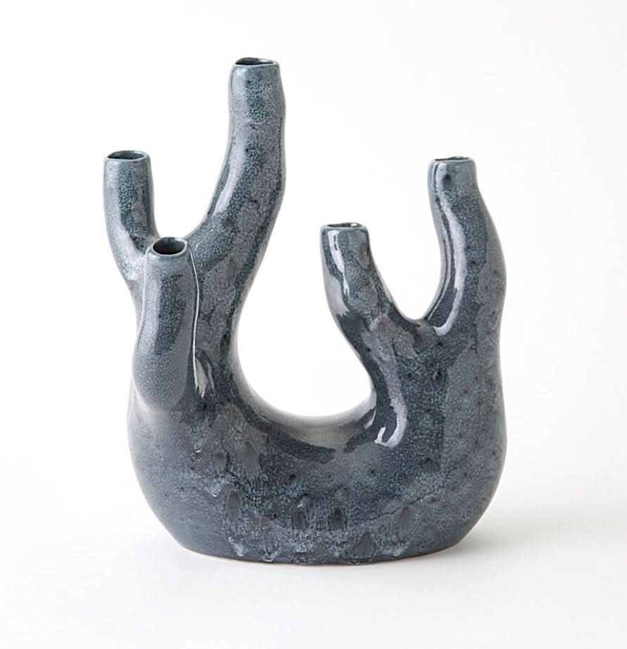 Creation Vase – Gloss Reactive Blue – Small