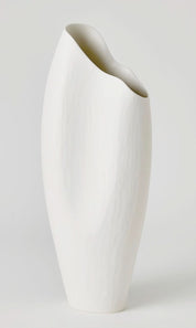 Horn Vase – Matte White – Large