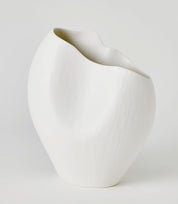 Horn Vase – Matte White – Small