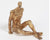 Sitting w/ Legs Crossed – Gold Leaf:
