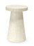 Foley Stone Outdoor Side Table White