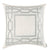 Trey Euro Border Pillow – Ivory & Aquamarine