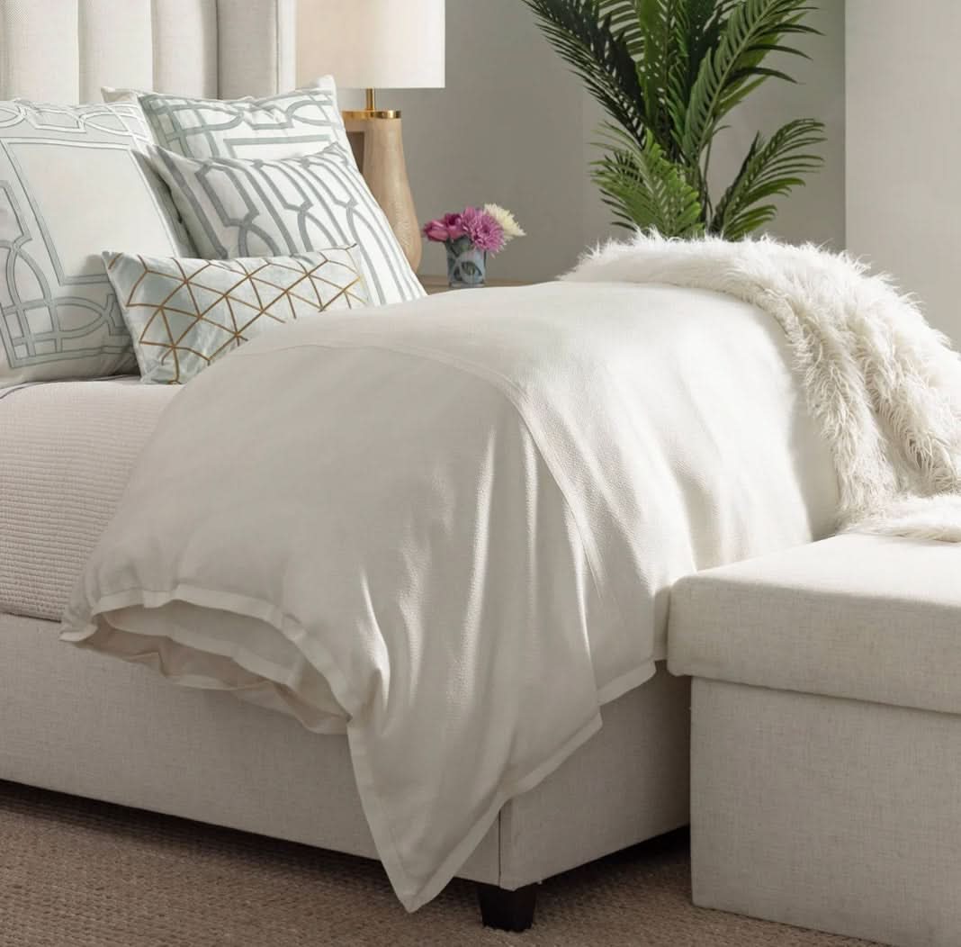 Gia Duvet Cover – King-Ivory