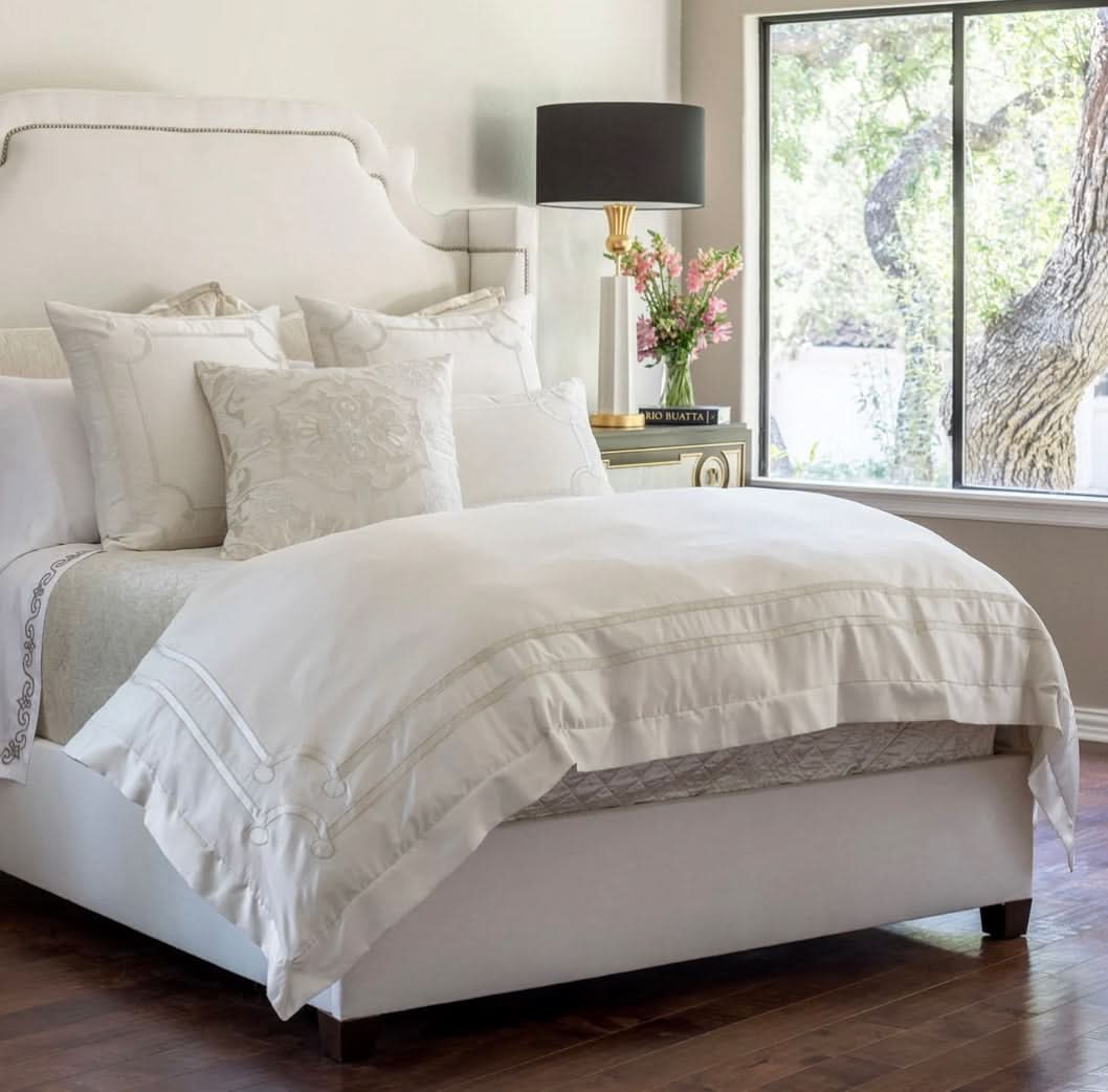 Vendome Duvet Cover-King- Ivory