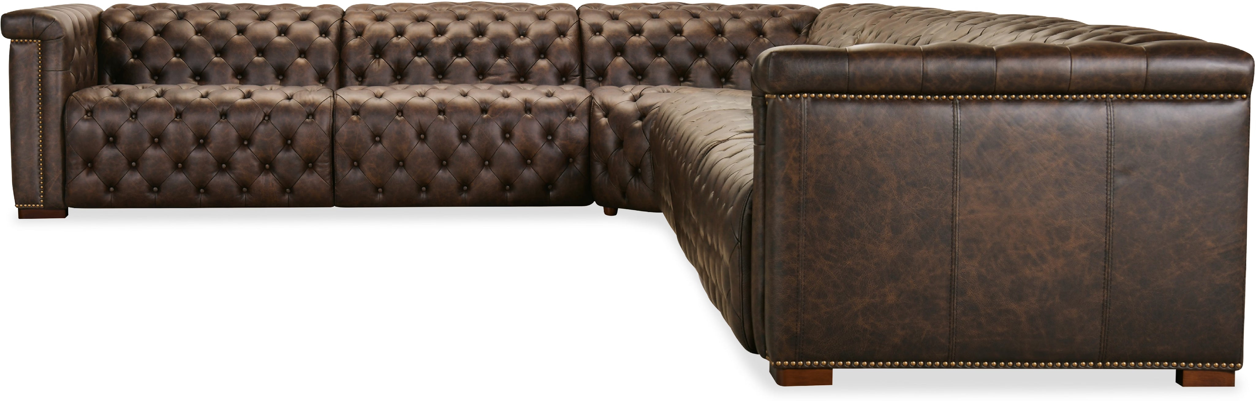 Savion Deux 6 Seat Sectional with Three Power Recliners and Seven Power Headrests