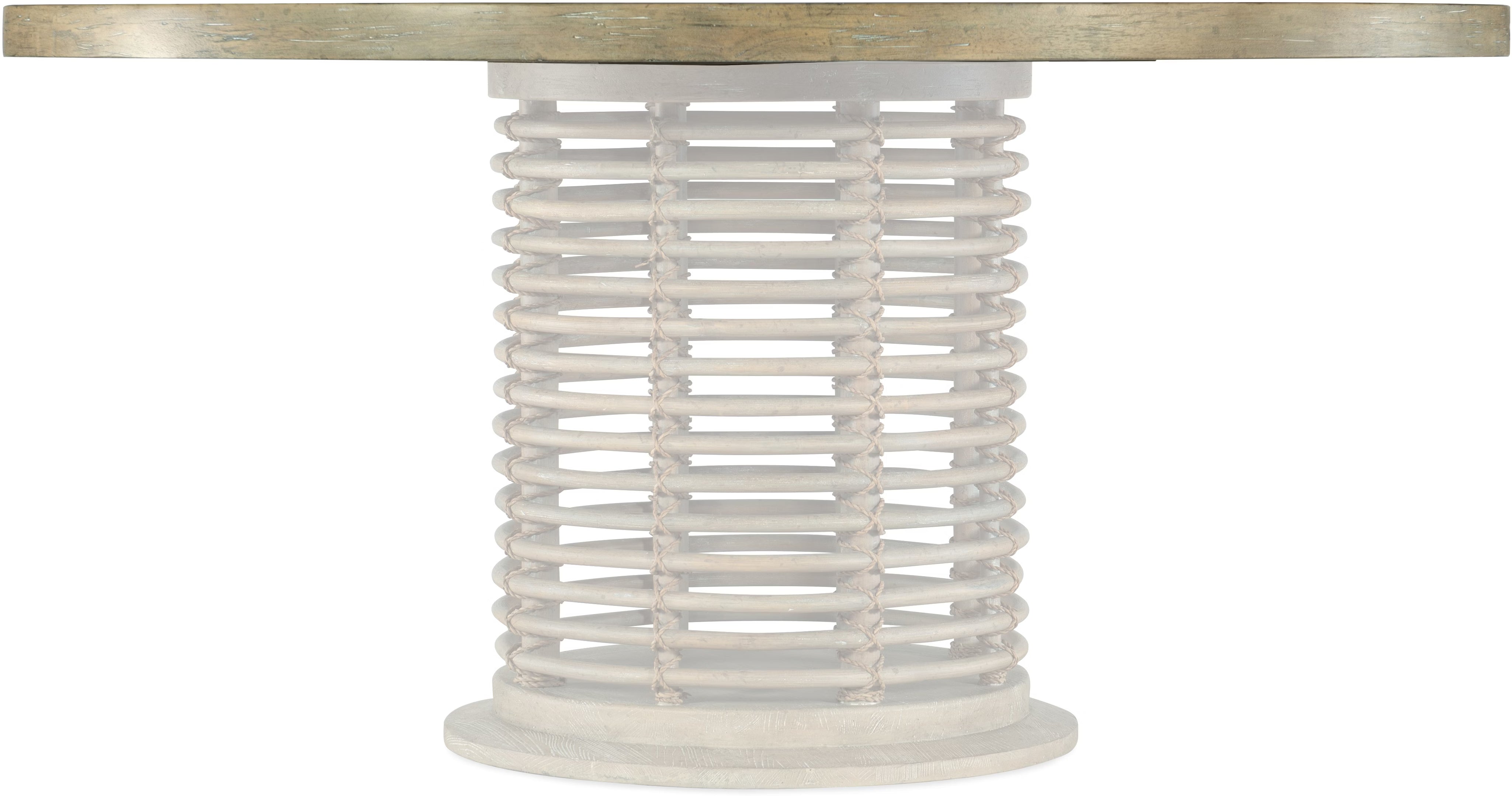 Surfrider 60in Rattan Round Dining Table