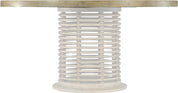 Surfrider 60in Rattan Round Dining Table