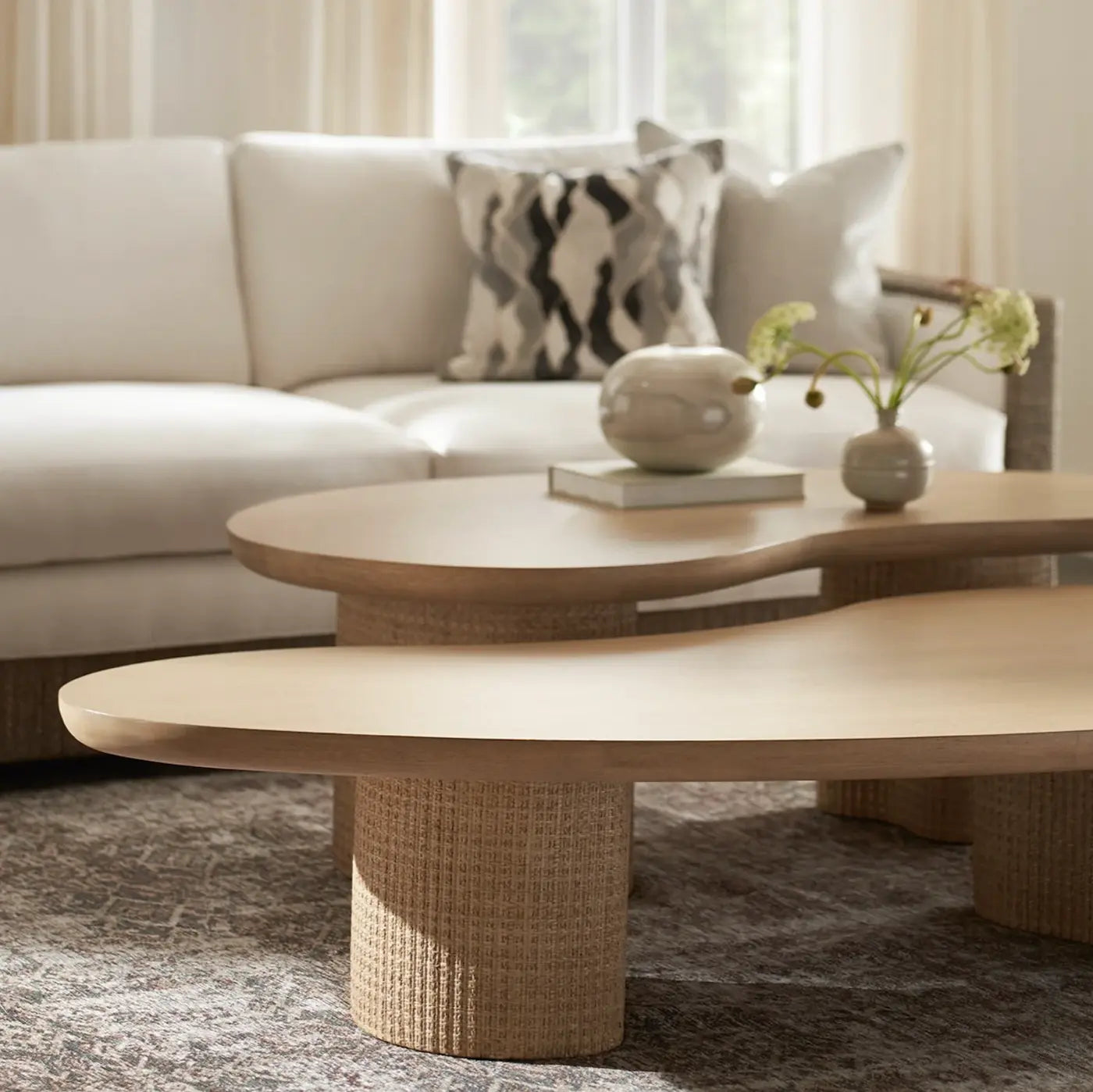 ZOEY NATURAL OAK COFFEE TABLE, SMALL