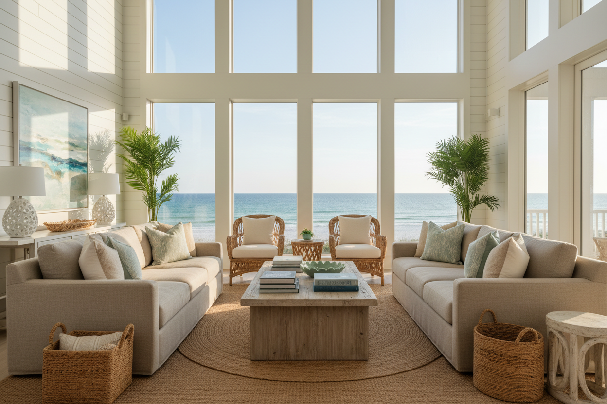 Interior Design Tips for Luxury Vacation Rental Properties on the 30A Emerald Coast