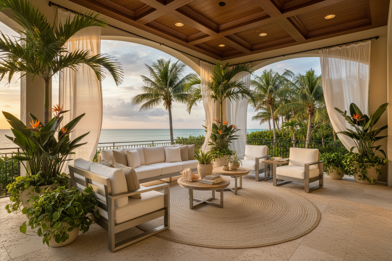 How to Create a Luxury Outdoor Living Room on Your Gulf Coast Patio