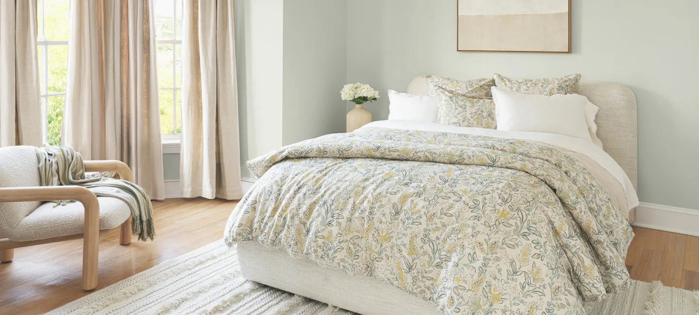 Annie Selke duvet cover and pillows