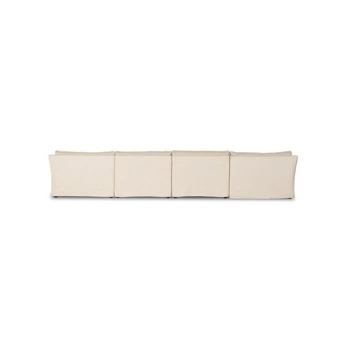 DELRAY 4-PIECE SLIPCOVER SECTIONAL