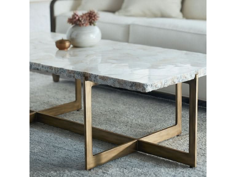 DURHAM FOSSILIZED CLAM COFFEE TABLE