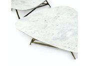 ORLANDO MARBLE COFFEE TABLE, SHORT