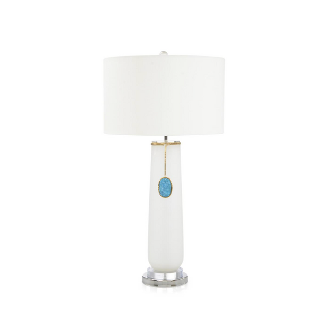 ROUNDED CERULEAN PENDANT TABLE LAMP