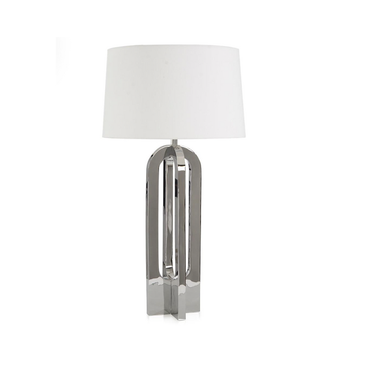 TALL SILVER CASTELLINA TABLE LAMP