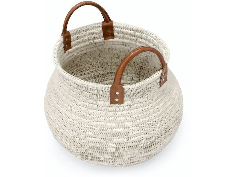 CAIRO BASKET WHITE SMALL