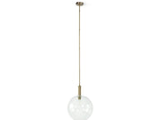 BRONSON GLASS PENDANT LARGE GLOBE, BRASS