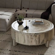 ZORA COFFEE TABLE-WHITEWASHED SPALTED