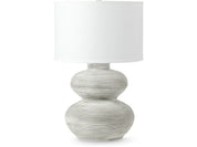 HEWITT TABLE LAMP TALL WHITEWASH