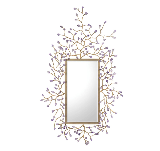 BUDDING AMETHYST MIRROR