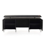 RAFFAEL DESK - CARVED BLACK WASH
