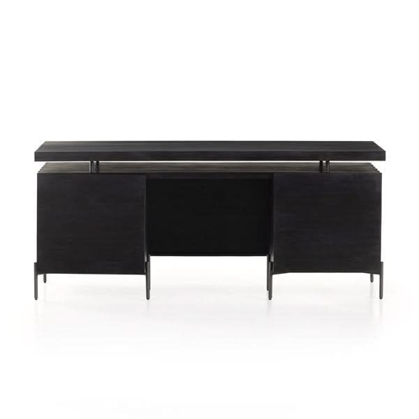 RAFFAEL DESK - CARVED BLACK WASH