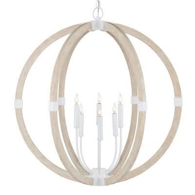 BASTIAN SANDSTONE ORB CHANDELIER