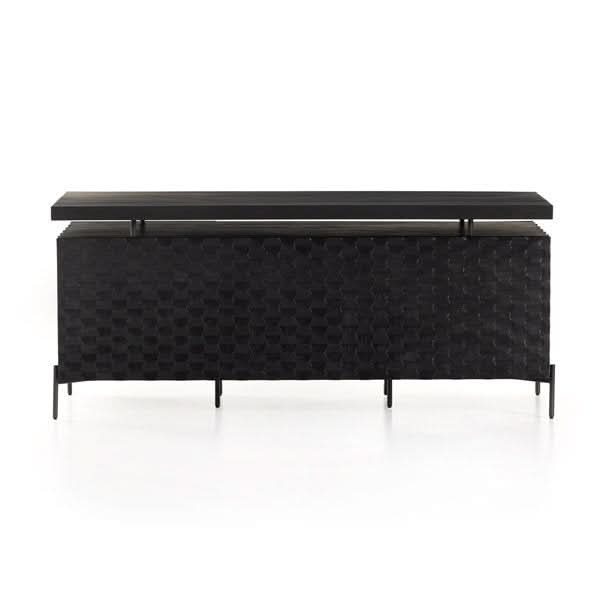 RAFFAEL DESK - CARVED BLACK WASH