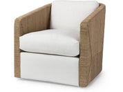 CARMINE SWIVEL LOUNGE CHAIR, NATURAL