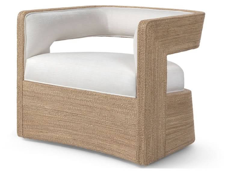 HADLEY SWIVEL LOUNGE CHAIR, NATURAL