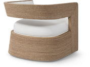 HADLEY SWIVEL LOUNGE CHAIR, NATURAL