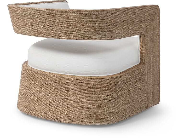 HADLEY SWIVEL LOUNGE CHAIR, NATURAL