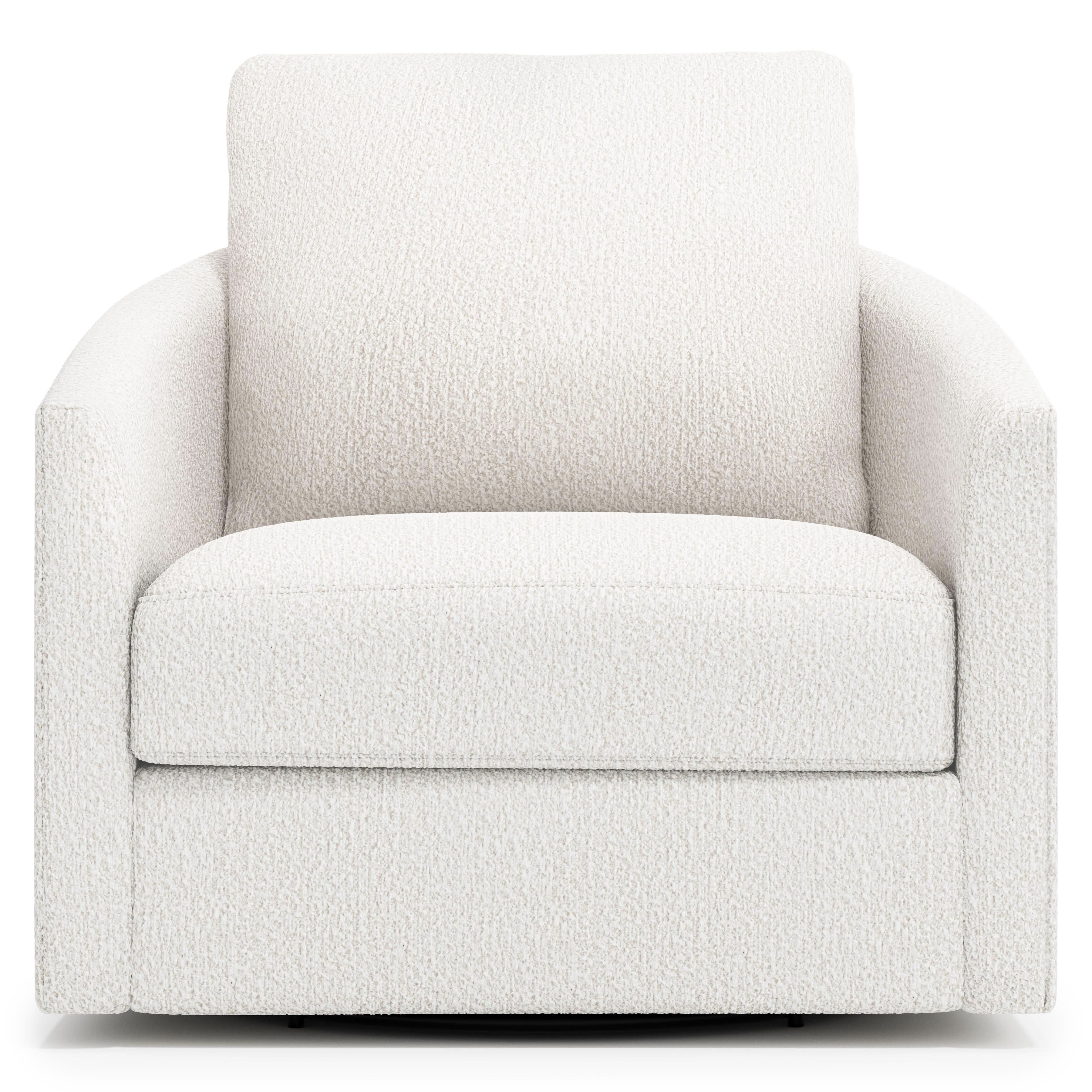Bernhardt Astoria Swivel Chair – Curved Upholstered
