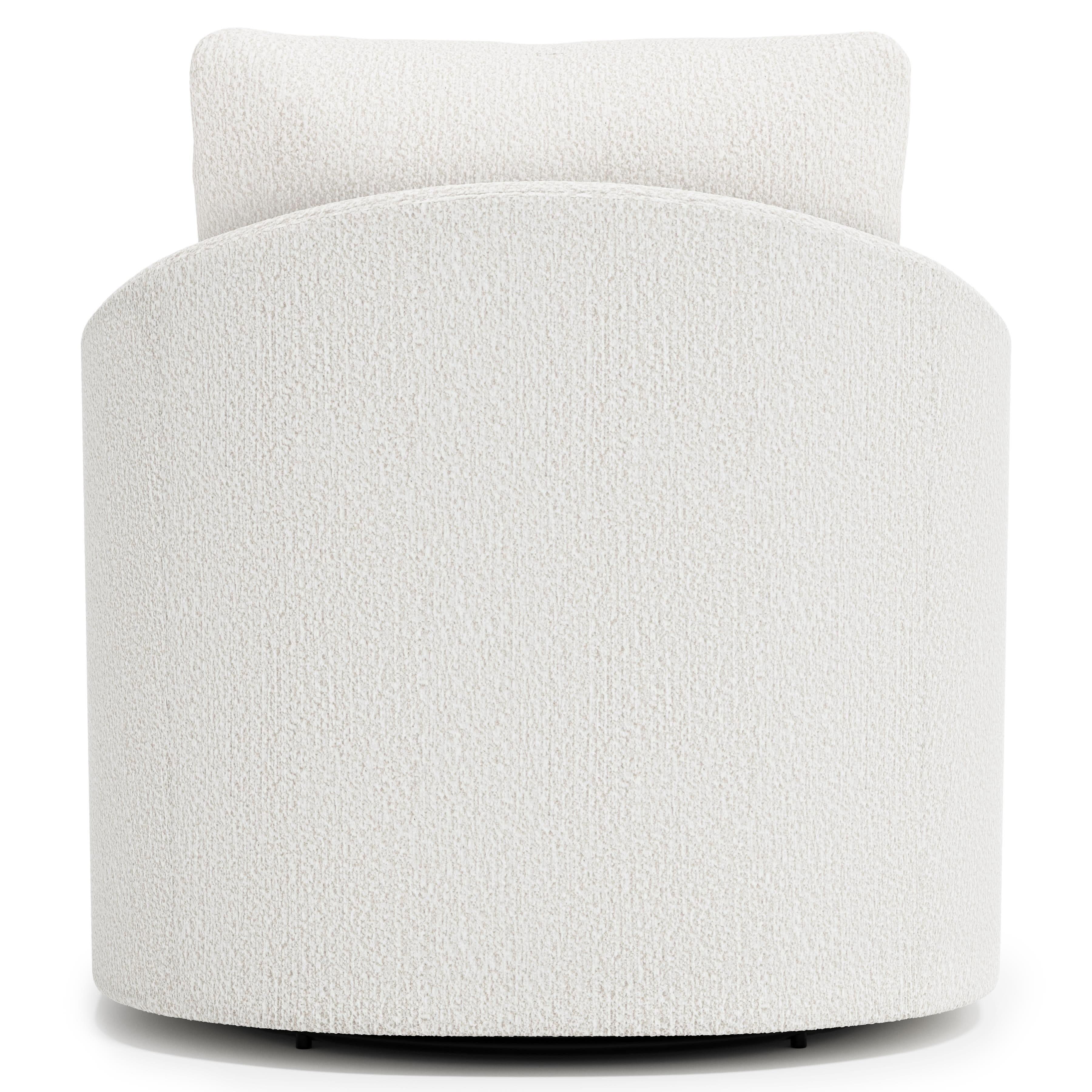 Bernhardt Astoria Swivel Chair – Curved Upholstered