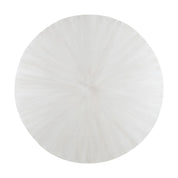 ZANE 42" ROUND MANGO WOOD COFFEE TABLE, KD, WHITE WASH