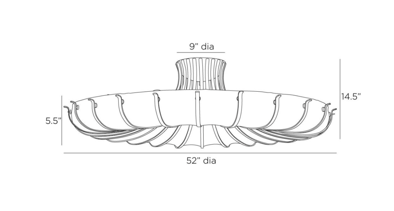 CHAMBERS FLUSH MOUNT