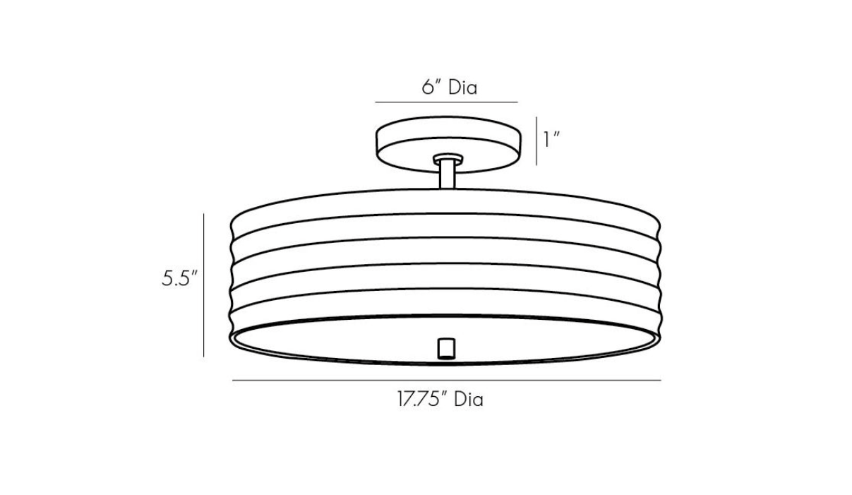 ANNA SEMI-FLUSH MOUNT