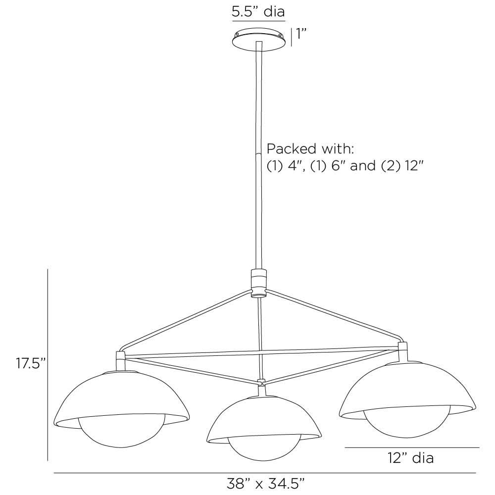 Glaze Chandelier