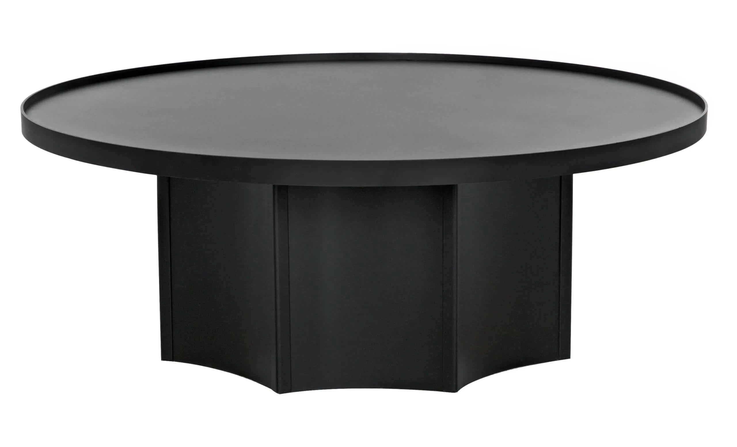 ROME COFFEE TABLE, BLACK STEEL