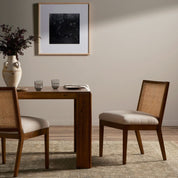 ANTONIA CANE ARMLESS DINING CHAIR