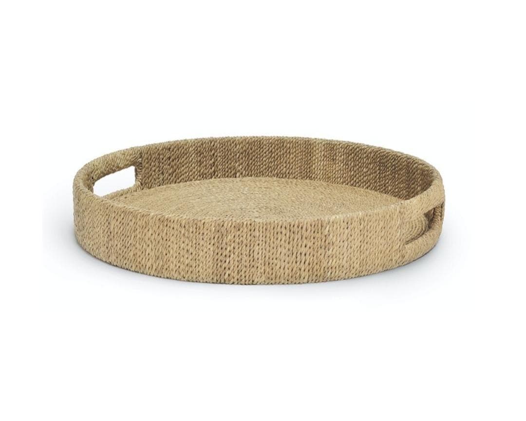 MONARCH ROUND TRAY LARGE, NATURAL