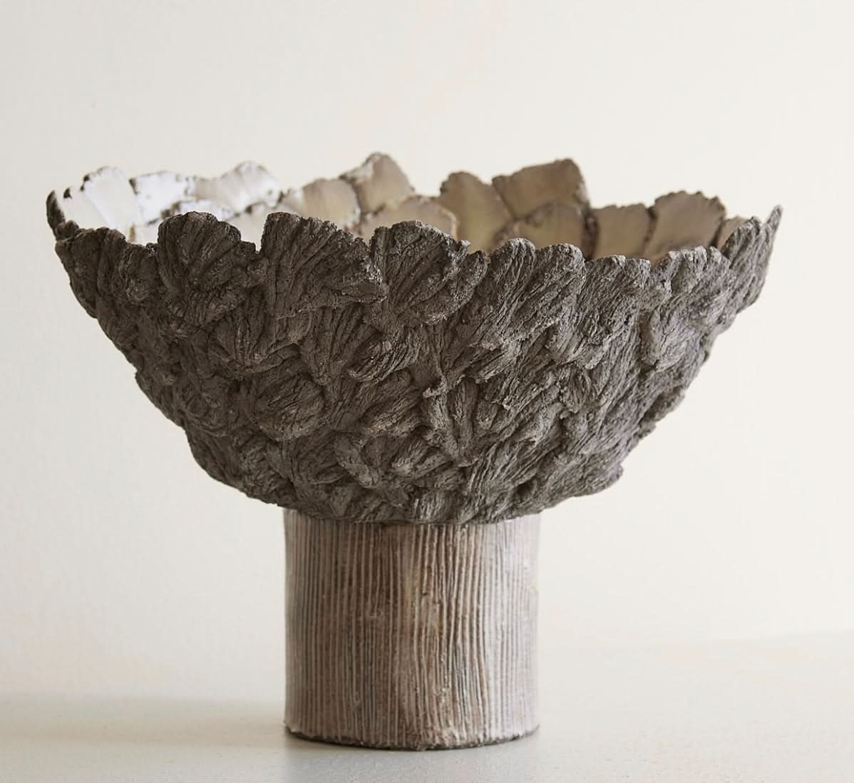 Petaled Pedestal Compote – Natural