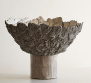 Petaled Pedestal Compote – Natural