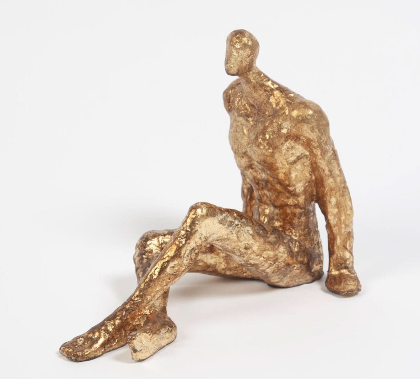 Sitting w/ Legs Crossed – Gold Leaf: