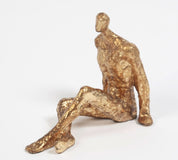 Sitting w/ Legs Crossed – Gold Leaf: