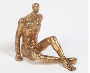 Sitting w/ Legs Crossed – Gold Leaf: